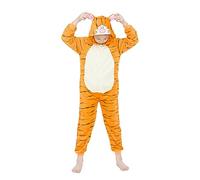 WDRHC Enfant Ensemble de Pyjama Licorne Grenouillère Animaux Romper Pajamas Onesie Animal Combinaison Costume Vêtement de Nuit en Flanelles Soirée Noël Déguisement Fille Garçon Sauter Le Tigre