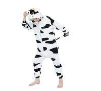 WDRHC Enfant Ensemble de Pyjama Licorne Grenouillère Animaux Romper Pajamas Onesie Animal Combinaison Costume Vêtement de Nuit en Flanelles Soirée Noël Déguisement Fille Garçon Vache