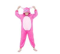 WDRHC Enfant Ensemble de Pyjama Licorne Grenouillère Animaux Romper Pajamas Onesie Animal Combinaison Costume Vêtement de Nuit en Flanelles Soirée Noël Déguisement Fille Garçon Coutures Roses