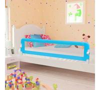 WDSAYREH Barrière de lit pliable en polyester pour petite taille Bleu 180 x | Polyester lavable, tube métallique léger, pliable, pour matelas de 10 à 20 cm, montage facile