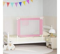 WDSAYREH Barrière de lit pour petite taille, rose, 100 x 25 cm, tissu | Tissu polyester lavable, tube métallique léger, réglable en hauteur, pour matelas de 3 à 25 cm, de 18 mois à 5 ans