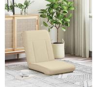 WDSAYREH Chaise de sol avec dossier réglable de 90 à 180 degrés, tissu crème, fauteuil multi-positions pour salon, chambre à coucher et salle de jeux, assise confortable avec mousse