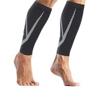 WDSBZNB Manchon Compression Mollet Manchon de compression for mollet, chaussettes sans pieds for hommes et femmes, soutien soulagement des douleurs aux jambes tibias chez les coureurs(Black,S)
