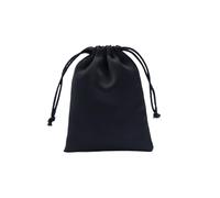 WDSBZNB Pochon Tissu Pochettes à Cordon en Satin de Soie, 10 pièces, Emballage de Bijoux for cosmétiques, décoration de fête de noël, Sacs Cadeaux for Bonbons, Cadeaux de Mariage(7x9cm,Black no Logo)