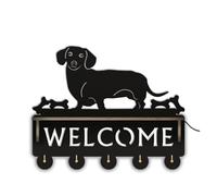 WDSBZNB Porte Clef Mural Crochet Mural Teckel for entrée | Panneau de bienvenue décoratif for chambre, couloir, placard, animalerie, chien saucisse(30cm - 12Inch)