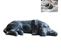 WDSOPK 1Pcs Waiting for The Dog Sculpture, Labrador Simulation Resin Dog, Magnesium Oxide Animal Dog Statue Ornaments, for Dog Lovers Gift(Dog Dog)