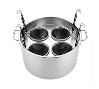 WDSOPK 3/4/5 Holes Pasta Cooking Tool with Insert Strainer Baskets for Pasta, Noodle, Dumplings, Soup,5 Holes(4 Holes)