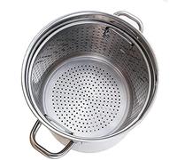 WDSOPK 30L Stainless Steel Stock Pot - Heavy Duty Cookware with Lid & Basket for Tamales, Steaming, Boiling & Frying - Perfect for Home Chefs & Large Gatherings(70 litres)