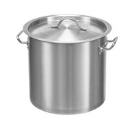 WDSOPK 50L Heavy Duty Stainless Steel Stock Pot with Lid - Multipurpose Induction Cooking Pot for Stews, Soups, and Simmering - Durable, Large Capacity Kitchen Essential(50L)