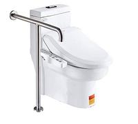 WDSOPK Barre d'appui de sécurité pour salle de bain, support mural au sol, en acier inoxydable, poignées chromées pour baignoire, douche, toilettes