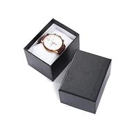 WDSOPK Boîte De Rangement pour Montres Homme, 5 Couleurs, Boîte À Bijoux/Bracelets, Coffret Cadeau pour Montre Homme, 10,5 X 7,5 X 7 Cm, Support Inclus.(B2-Rayure)