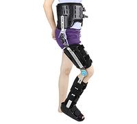 WDSOPK Bretelles confortables pour hanche, genou, cheville, pied, orthèse douce et respirante, aide à améliorer l'équilibre de la force des jambes (noir L)