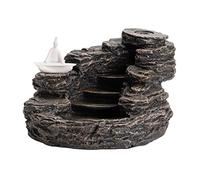 WDSOPK Brûleur D'Encens À Reflux, Porte-Encens en Cascade, Encensoir De Montagne, Ornement D'Aromathérapie, Décoration D'Intérieur, Encensoir en Céramique Fait À La Ma