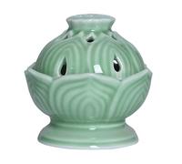 WDSOPK Brûleur D'Encens, Porte-Encens en Céramique Fait À La Main pour Cône/Bobine, Bol D'Encens avec Couvercle, Porte-Encens pour La Maison, Le Bureau, Le Yoga, Le Sa