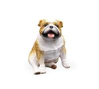 WDSOPK Bulldog Statue, English Bulldog Simulation Sculpture Figure Resin Model Small Car Decoration Accessories Gift