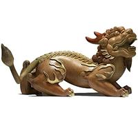 WDSOPK Chinese Unicorn Sculpture, Pure Copper Animal Statue Desk Decor Ornaments Abstract Art Figurine Handmade Home Office Car Gift