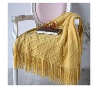 WDSOPK Couvertures Décoratives en Losange 3D pour Canapé,Lit,Voyage,Pique-Nique,Hôtel(Argento-125X230Cm)