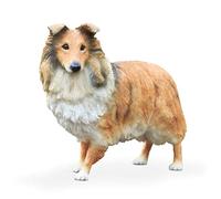 WDSOPK Decorative Dog Statue, Shepherd Dog Sculpture Simulation Dog Model Car Decoration Crafts Small Figure Collection Memorial Gift