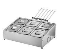 WDSOPK Étagère à épices en acier inoxydable 304 pour 8 poêles, 2 rangées de support d'assaisonnement, boîte de rangement pour confiture (B53 x 36 x 19 cm)