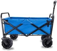 WDSOPK Folding Garden Trolley Cart Heavy Duty Wagon Multi-Function Shopping Cart for Outdoor Camping Beach Supermarket