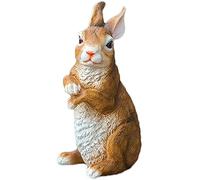 WDSOPK Garden Courtyard Decoration Crafts Outdoor Landscape Sculpture Resin Animal Simulation Rabbit Ornaments(A)