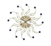 WDSOPK Grande Horloge Murale décorative en métal silencieuse, Horloge Murale décorative Moderne, Horloge Murale Tendance en Forme d'étoile, Horloge Murale créative pou