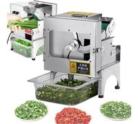 WDSOPK Hachoir Électrique,Capacité Élevée De 150 Kg/H,Acier Inoxydable,Épaisseur Réglable,pour Une Préparation Efficace des Légumes,des Fruits Et De La Viande