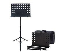 WDSOPK Height-Adjustable Music Stand, Multi-Color Variety of Sheet Music Stand, with Music Stand and Carrying Bag (Black A)(A30Cm)