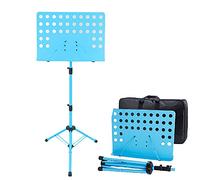 WDSOPK Height-Adjustable Music Stand, Multi-Color Variety of Sheet Music Stand, with Music Stand and Carrying Bag (Blue A)(B60Cm)