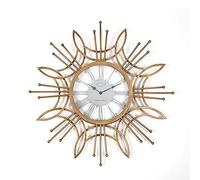 WDSOPK Horloge Murale, Grande Horloge Murale Décorative en Métal, Horloge Moderne Silencieuse À Quartz, Horloge Étoile pour La Maison