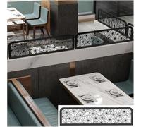 WDSOPK Intercalaires pour salles à manger, panneaux de séparation en métal à motif creux pour bureau, restaurant, salles à manger, bureau, restaurant (noir, 60 x 140 cm)