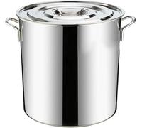 WDSOPK Large Stainless Steel Stock Pot with Lid - Versatile Cooking Pot for Soup, Seafood, Stock, Canning - Ideal for Home and Commercial Use(60Cm*60Cm)