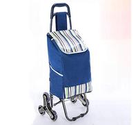 WDSOPK Lightweight Multifunctional Aluminum Folding Shopping Trolley Cart - Heavy-Duty Portable Pull Cart for Grocery, Camping, and Climbing - Versatile Trailer Design for Easy