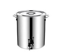 WDSOPK Marmite en Acier Inoxydable avec Robinet, Seau À Boire avec Couvercle, Seau À Lait, Grand Seau Étanche, Réservoir De Stockage Épais Et Durable De 20 L(5L)