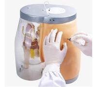 WDSOPK Modèle D'Injection Fessière - Simulateur De Formation À L'Injection dans La Hanche avec Système De Détection Visible pour La Pratique Infirmière,Conception Semi-Transparente