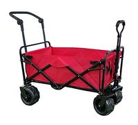 WDSOPK Outdoor Folding Wagon Outdoor Camping Trolley with Adjustable Handle Folding Garden Utility Cart Home Shopping Trolley Load-Bearing 100Kg