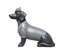 WDSOPK Outdoor Statue Garden Sculpture Decorative Dog Statue, Garden Lady Dog Home Garden Decoration Animal Collection Vintage Resin Crafts Ornaments Gift