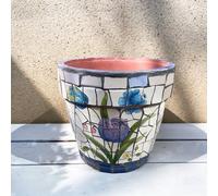 WDSOPK Pot De Fleurs Mexicain en Céramique Peinte À La Main, Idéal pour Les Mini-Plantes Succulentes. Vase Décoratif Multicolore pour Intérieur Et Extérieur, Parfait P(B)