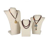 WDSOPK Présentoir À Bijoux - Buste De Mannequin pour Colliers Et Pendentifs, Élégant Organisateur De Bijoux en Corde, Support D'Exposition Idéal pour Boutique Et Décor