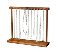 WDSOPK Présentoir À Bijoux De Bureau Style Nordique Épuré, Support pour Bijoux Haut De Gamme (Colliers Et Bracelets), Étagère De Rangement en Bois Massif, Arbre À Bijo