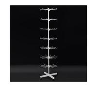 WDSOPK Présentoir À Bijoux Rotatif en Forme d'arbre pour Colliers, Bracelets, Bagues Et Porte-Clés - Support De Rangement Mobile pour Une Présentation Et Un Rangement (Blanc - 7 Étages)