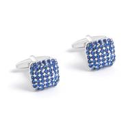 WDSOPK Rhinestone Metal Sleeves Men's All-in-One Business French Shirt Cufflinks