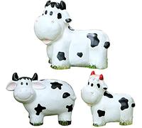 WDSOPK Simulation Animal Cow Statue, Creative Outdoor Garden Courtyard Garden Landscape Sculpture Ornament
