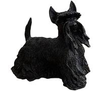 WDSOPK Simulation Dog Model, Pet Dog Statue Resin Crafts Scottish Terrier Copy Sculpture Decorative Home Desktop Collection Decoration Decor Gift