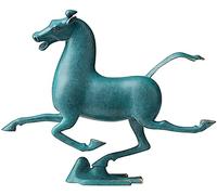 WDSOPK Speeding Horse Sculpture Copper Statues Desk Decor Ornaments Crafts Home Living Room Decoration(21X16X5.8Cm)