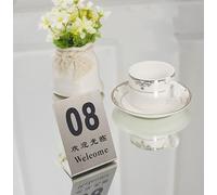 WDSOPK Stainless Steel Table Number Cards, Table Numbers Table Signs Plate 1-20/50/100, Double-Sided Numbers, Stackable, Easy to Clean, for Restaurant Cafe Bar Weddings Party/9.(Blue)