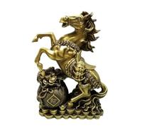 WDSOPK Statue Décorations Artisanales pour La Maison Ornements De Cheval en Métal en Laiton Bureau Salon Feng Shui Décoration Artisanale Figurine en Laiton(S)