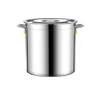 WDSOPK Stockpots 304 Stainless Steel Stockpot, Vegetable Pot, Tri-Ply Stainless Steel Composite Bottom, High Capacity, Suitable for Various Heat Sources(Onecolor-45 * 45Cm)