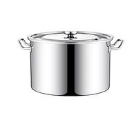 WDSOPK Stockpots Large Stock Pot, Safe Stainless Steel Stock Pot with Lid, Mirror Polished, Easy to Clean, Suitable for All Stove Tops(14 litres)