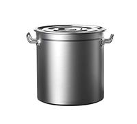 WDSOPK Stockpots Large Stockpot, 304 Stainless Steel Stock Pot with Lid, Upgrade Huge Thick Bottom, Mirror Polishing, Non-Stick Pan, 6 Size(Onecolor-45 * 45Cm)